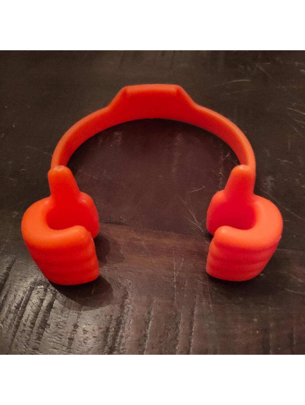 Thumbs up - smartphone holder - orange
